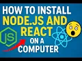 how to install Node js and React on a computer install node js and react step by step 2025