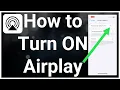 How To Turn On AirPlay On iPhone