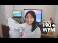 Lagu how i type REALLY fast (190+ WPM)
