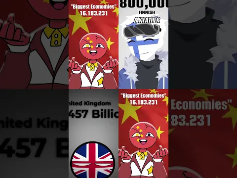 BIGGEST ECONOMIES 💵 #countryhumans