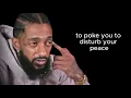 How To Stay Calm When Someone Tries To Provoke You || Nipsey Hussle Motivation Speech