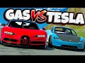 Download Lagu GAS VS TESLA ELECTRIC Cars Race Down a Mountain in BeamNG Drive Mods!
