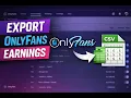 How to Export OnlyFans Earnings to CSV Step-by-Step Tutorial
