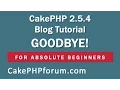CakePHP 2 5 4 Basics Tutorial for Beginners - Blog Application