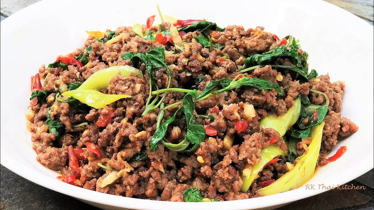  Thai Basil Chopped Beef