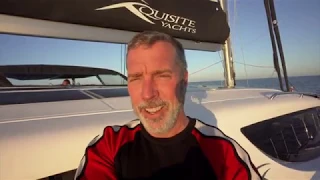 Transatlantic Sailing on a 50′ Catamaran, Xquisite X5.  Day3. Entering Namibian Waters.
