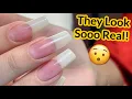 Hyper REALISTIC Nails with Acrylic NEW NAIL TREND NATURAL NAIL DUPE
