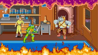 Teenage Mutant Ninja Turtles The Arcade Game Longplay Arcade 60 FPS 