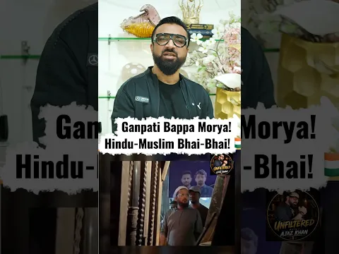 Ganpati Bappa Morya! Hindu-Muslim Bhai-Bhai! 🇮🇳 #ytshorts #ajazkhan #ganpati
