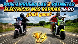 Puse a prueba LAS 2 PATINETAS ELÉCTRICAS MÁS RÁPIDAS de RD (¿Cuál gana?) 🏆⚡