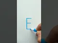 How To Draw The Cutest Fish Using Just The Letter E