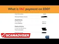 What is FAC payment on EDD Bank of America What is the meaning of FAC