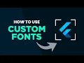 How to use custom font in flutter Flutter Step-by-step tutorial Nerdbash
