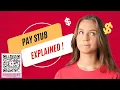 Pay Stub Your Pay Check For Students