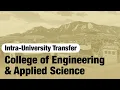 Intra-University Transfer College of Engineering Applied Science CU Boulder