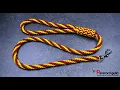 Kumihimo paracord dog leash - a bit fancy