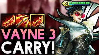 3 STAR VAYNE CARRY WITH GIGA-TRUE DAMAGE BOLTS!! | Teamfight Tactics Patch 11.18