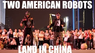 wtf two american robots land in china