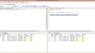 SELECT ANSI - NULLS SETTINGS