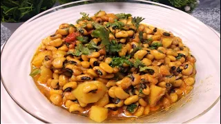 white lobia potato recipe lobia masala recipe by anum