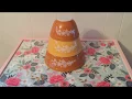 Vintage Pyrex - Butterfly Gold Mixing Bowl Set