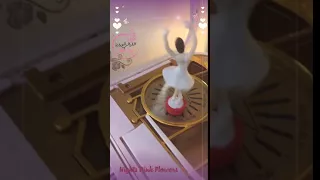 الليالي الوردية للزهور راقصة الباليه 