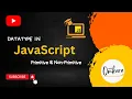 Data types in Javascript in hindi Primitive Nonprimitive Data types Javascript Interview Question