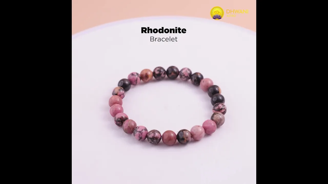 Rhodonite Bracelet - Abhimantrit & Certified