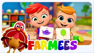 Bài Hát Về Màu Sắc Cho Bé 👶 | Video Giáo Dục Vui Nhộn - Farmees
