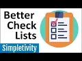 How to Use Checklists to Free Up Your Mind Tips Tricks