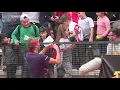 CUTE Sascha Zverev gives young girl a headband after hitting her with smash Rome 2019