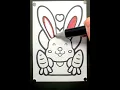 DIY Cute rabbit animal coloring pages for kids free