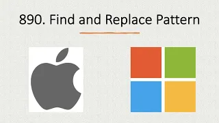 Find and Replace Pattern Leetcode 890 Isomorphic Strings Apple Microsoft
