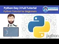 Python Full Tutorial Day 3 Python Tutorial for Beginners Python Course APPWARS Technologies