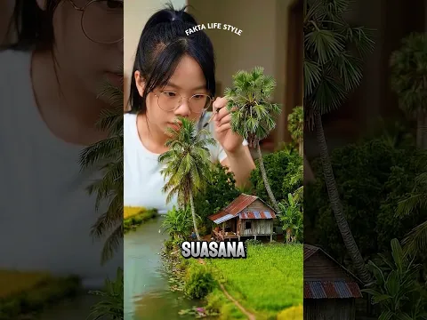 Rindu Kampung Halaman, Gadis Ini Membangun Dunia Masa Kecilnya! 🥹🌴