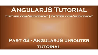 AngularJS ui router tutorial