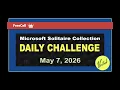 Microsoft Solitaire Collection Daily Challenge May 7 2026 FreeCell Expert