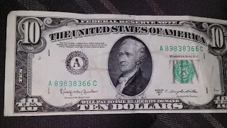 1950 D TEN DOLLAR BILL DISCOVERED IN CHANGE
