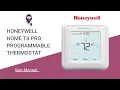 Honeywell T4 Pro Thermostat Manual Installation and User Guide