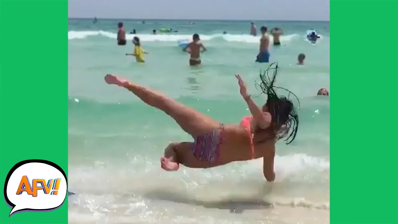 Surf's DOWN For This GIRL! ???? | Funny Fails | AFV 2019