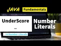 Underscore - in Number Literals Underscore