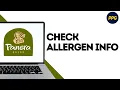 How to Find Panera Bread Allergen And Nutrition Information