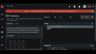 Codewars Counting sheep Python 8 kyu