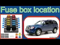 The fuse box location on a 2011 Ford Escape