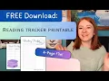FREE Printable Reading Tracker 4-Page Digital PDF File How to Get This Reading Planner Tool