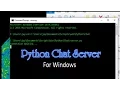 Windows Python Chat Client And Server Script
