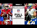 San Francisco 49ers vs Los Angeles Rams Full Game NFL 2024 Season Week 3