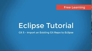 Git 5 Import an Existing Github Repository to Eclipse