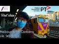 First Class N class train Melbourne to Wodonga - the cheapest way to travel to Canberra