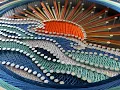 SUN waves string art complete String art Nailing and thread work